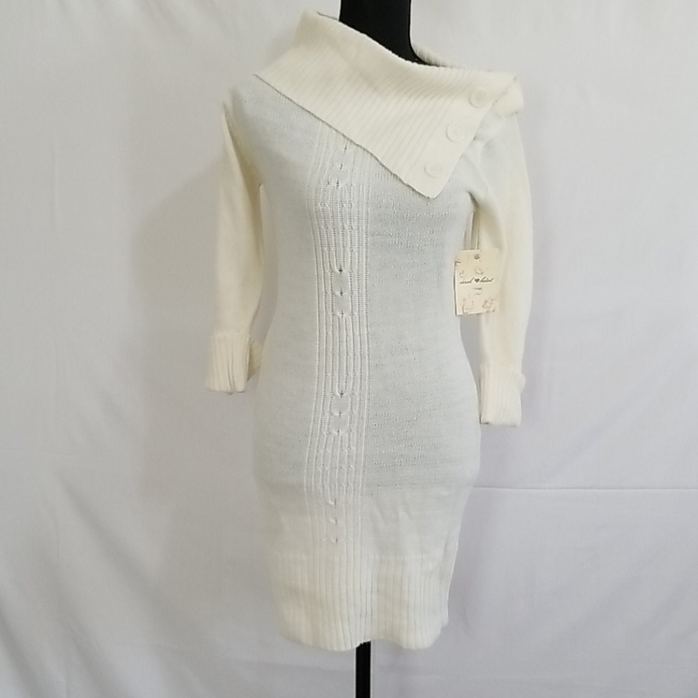 Derek Heart Cowl Neck Women's Medium Sweater Dress - Picture 1 of 7